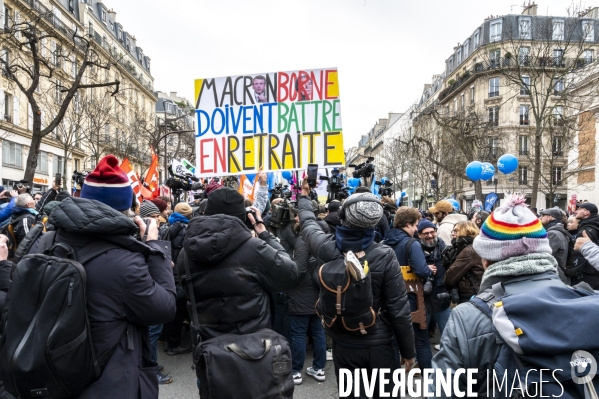 Manifestation contre la reforme des retraites, 31/01/2023, paris