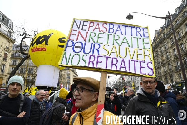 Manifestation contre la reforme des retraites, 31/01/2023, paris