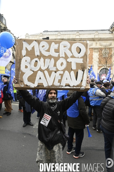 Manifestation contre la reforme des retraites, 31/01/2023, paris