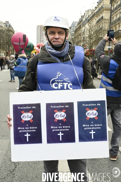 Manifestation contre la reforme des retraites, 31/01/2023, paris