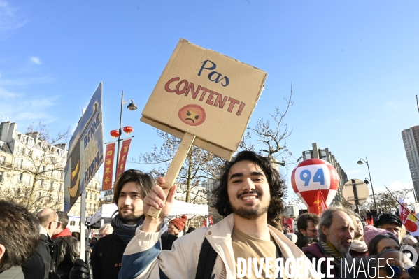 Manifestation contre la reforme des retraites, 31/01/2023, paris