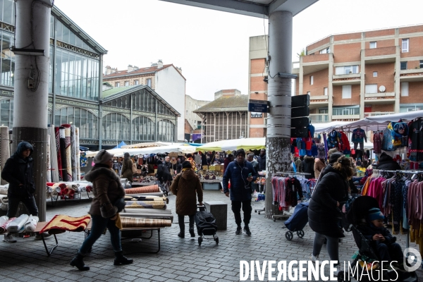 Le marché de Saint-Denis - Illustration