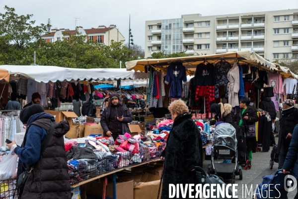 Le marché de Saint-Denis - Illustration