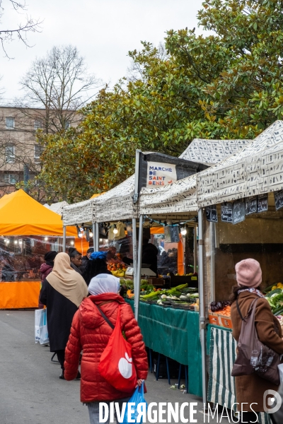 Le marché de Saint-Denis - Illustration