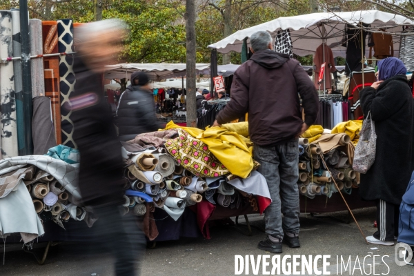 Le marché de Saint-Denis - Illustration