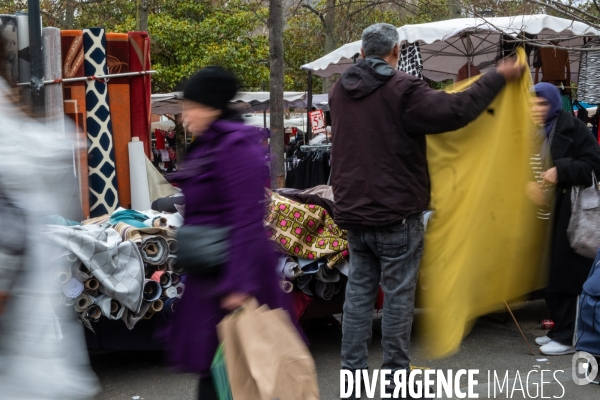 Le marché de Saint-Denis - Illustration