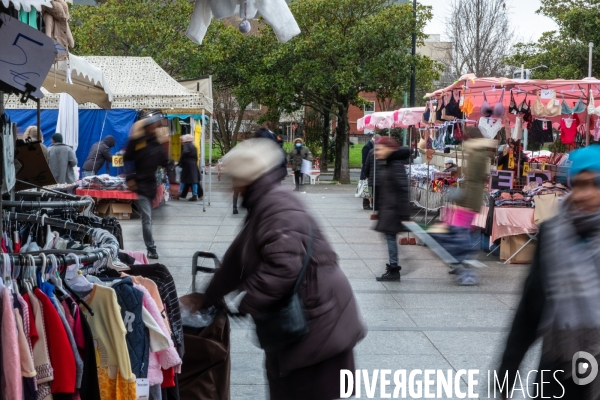 Le marché de Saint-Denis - Illustration