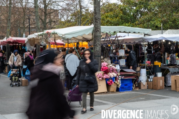 Le marché de Saint-Denis - Illustration