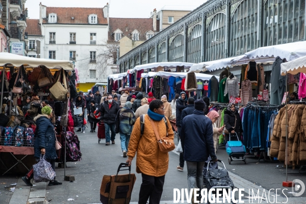 Le marché de Saint-Denis - Illustration