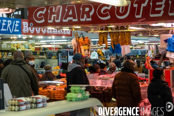 Le marché de Saint-Denis - Illustration