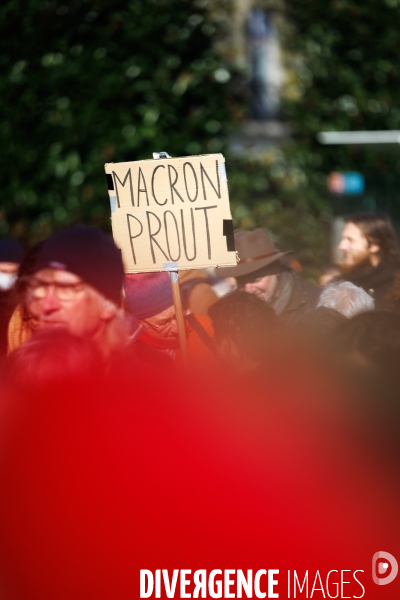 Troisième journée de mobilisation contre la réforme des retraites à Nantes