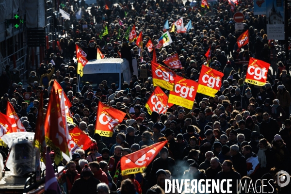 Troisième journée de mobilisation contre la réforme des retraites à Nantes