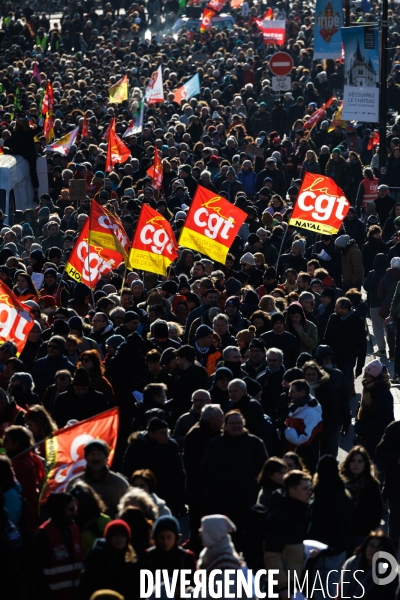 Troisième journée de mobilisation contre la réforme des retraites à Nantes