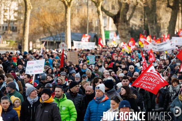 Troisième journée de mobilisation contre la réforme des retraites à Nantes