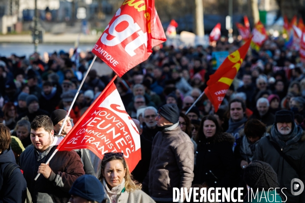 Troisième journée de mobilisation contre la réforme des retraites à Nantes