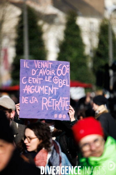 Troisième journée de mobilisation contre la réforme des retraites à Nantes