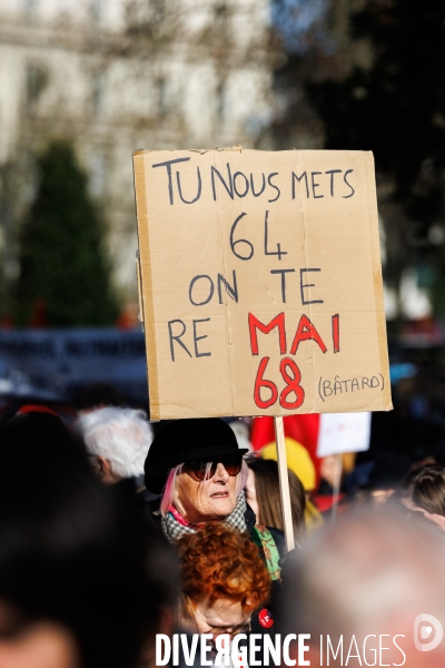 Troisième journée de mobilisation contre la réforme des retraites à Nantes