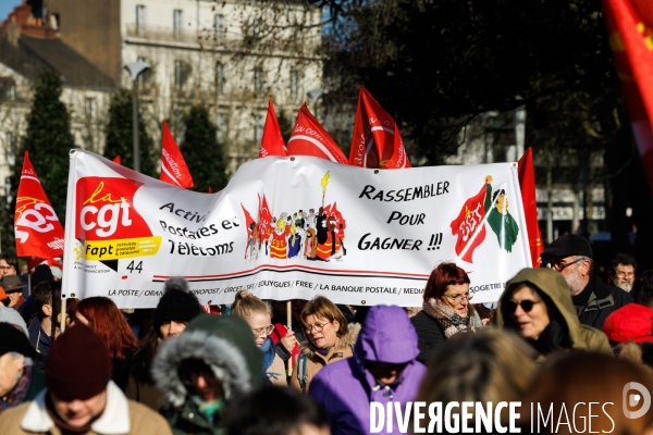 Troisième journée de mobilisation contre la réforme des retraites à Nantes