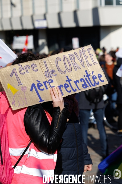 Troisième journée de mobilisation contre la réforme des retraites à Nantes