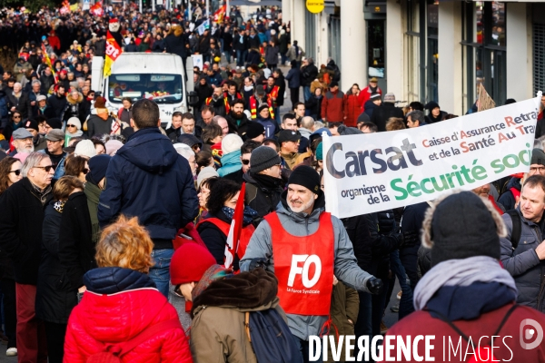 Troisième journée de mobilisation contre la réforme des retraites à Nantes