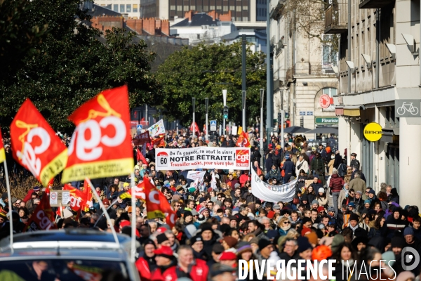 Troisième journée de mobilisation contre la réforme des retraites à Nantes