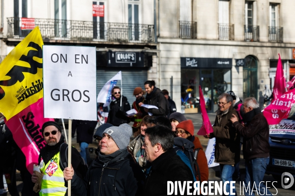 Troisième journée de mobilisation contre la réforme des retraites à Nantes