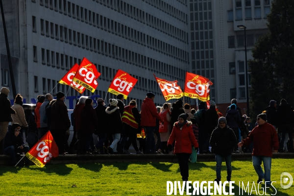 Troisième journée de mobilisation contre la réforme des retraites à Nantes