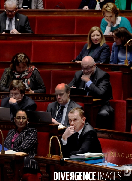 Assemblée Nationale / Premier jour du debat sur la reforme des retraites