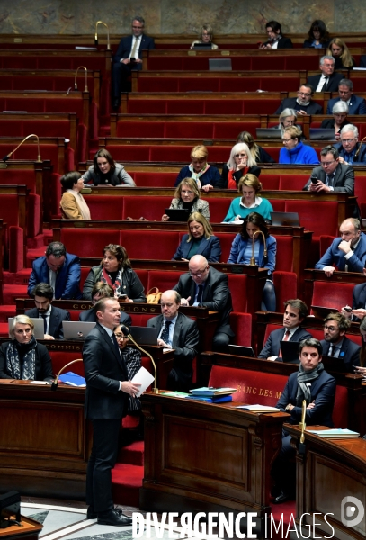 Assemblée Nationale / Premier jour du debat sur la reforme des retraites