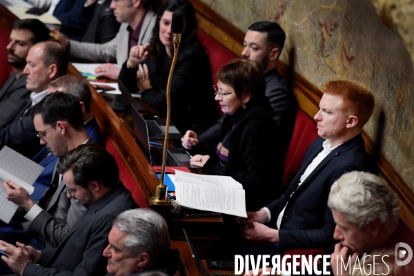 Assemblée Nationale / Premier jour du debat sur la reforme des retraites