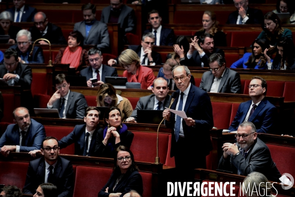 Assemblée Nationale / Premier jour du debat sur la reforme des retraites