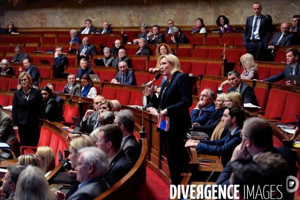 Assemblée Nationale / Premier jour du debat sur la reforme des retraites