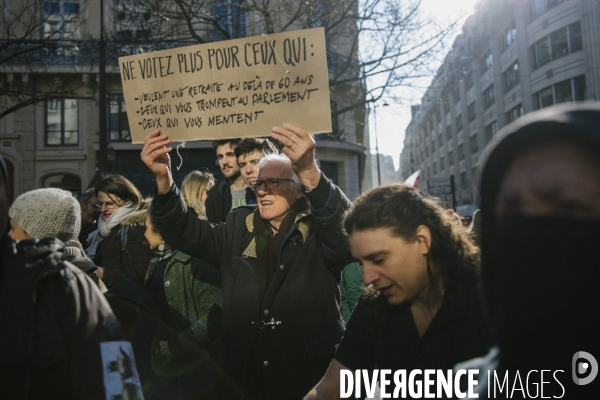 Manifestation contre la reformes des retraites