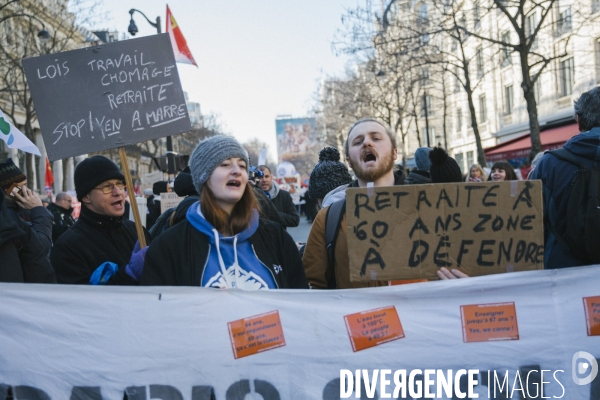 Manifestation contre la reformes des retraites