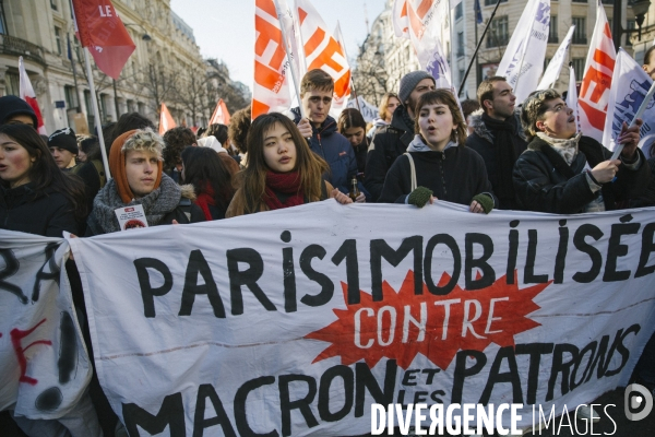 Manifestation contre la reformes des retraites