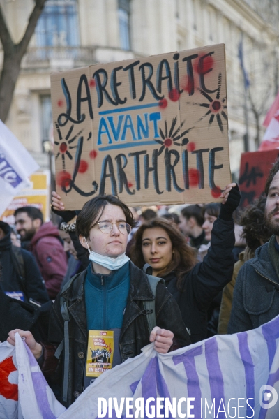 Manifestation contre la reformes des retraites