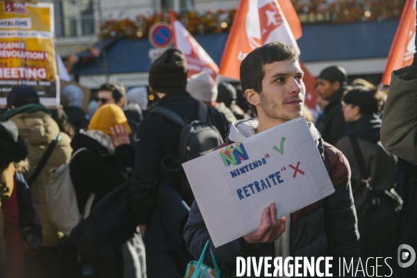 Manifestation contre la reformes des retraites