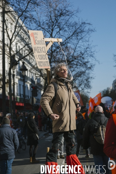 Manifestation contre la reformes des retraites