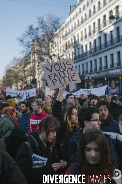 Manifestation contre la reformes des retraites