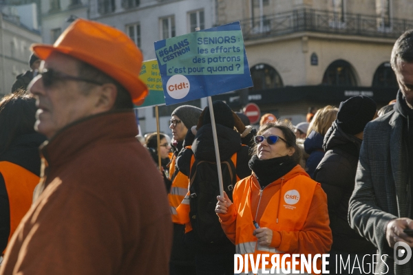 Manifestation contre la reformes des retraites