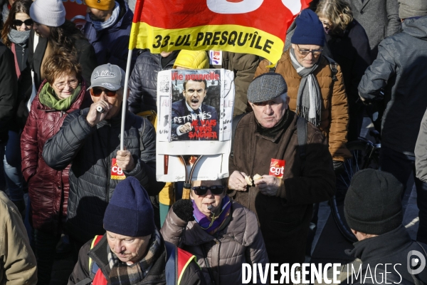 BORDEAUX, 3 ème manifestation contre la Réforme des Retraites