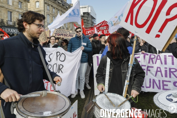 BORDEAUX, 3 ème manifestation contre la Réforme des Retraites