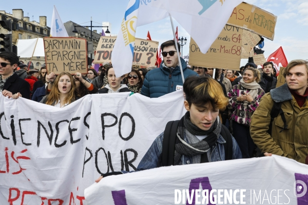 BORDEAUX, 3 ème manifestation contre la Réforme des Retraites