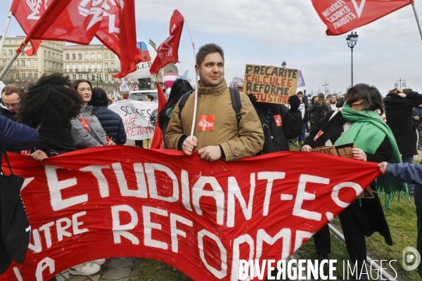 BORDEAUX, 3 ème manifestation contre la Réforme des Retraites