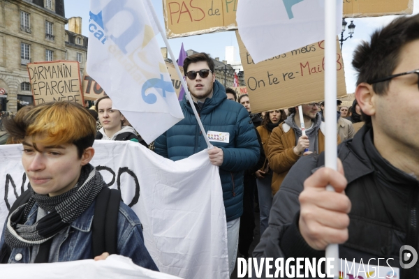 BORDEAUX, 3 ème manifestation contre la Réforme des Retraites