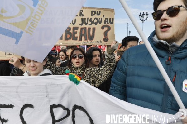 BORDEAUX, 3 ème manifestation contre la Réforme des Retraites