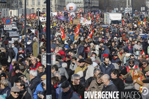 BORDEAUX, 3 ème manifestation contre la Réforme des Retraites