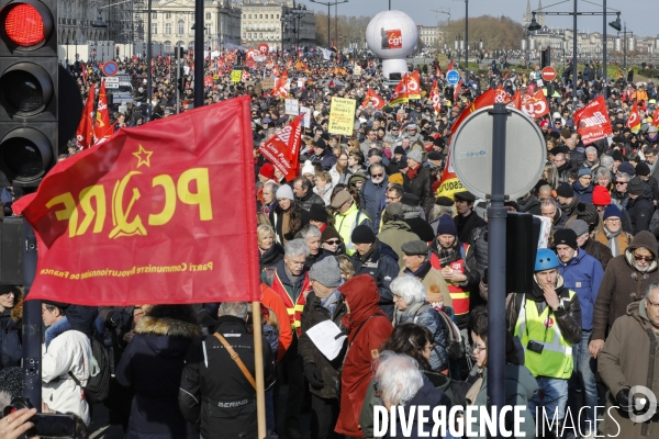 BORDEAUX, 3 ème manifestation contre la Réforme des Retraites