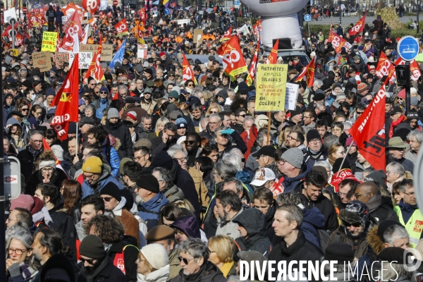 BORDEAUX, 3 ème manifestation contre la Réforme des Retraites