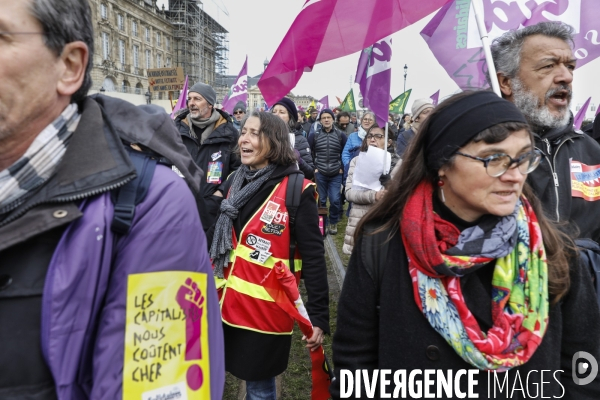 BORDEAUX, 3 ème manifestation contre la Réforme des Retraites